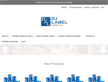 Tablet Screenshot of djlabelsupply.com